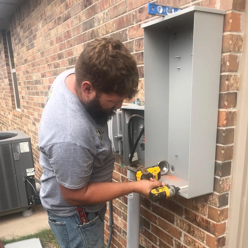 Moyer Electric Service Technician working in the field