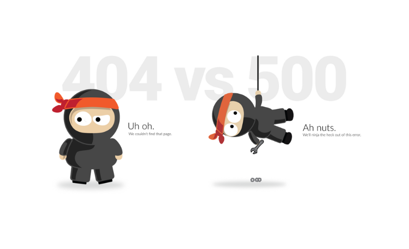 404 vs 500 Page Error in Kickserv