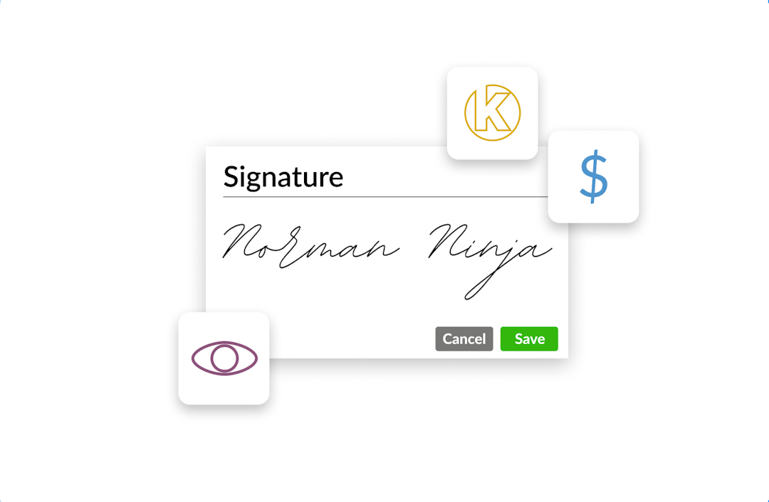 Collect digital signature and photo from a credit card