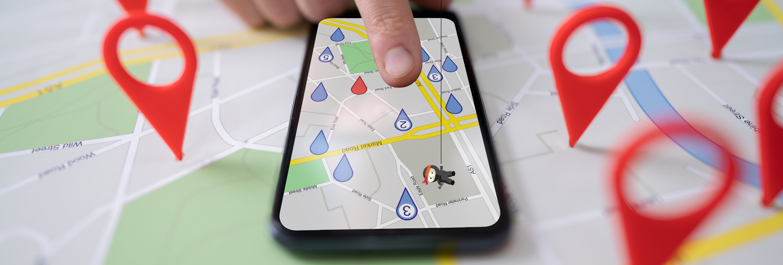 Kickserv longitude and latitude on the mobile app