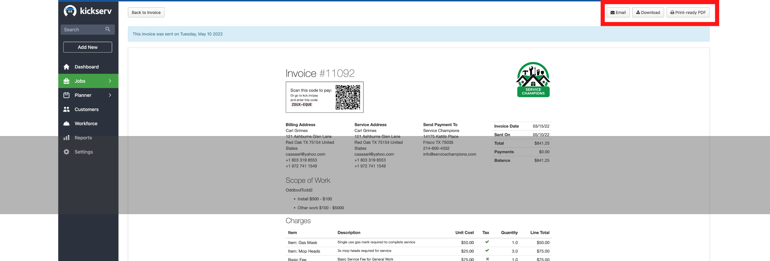 Collecting Online Payments in Kickserv